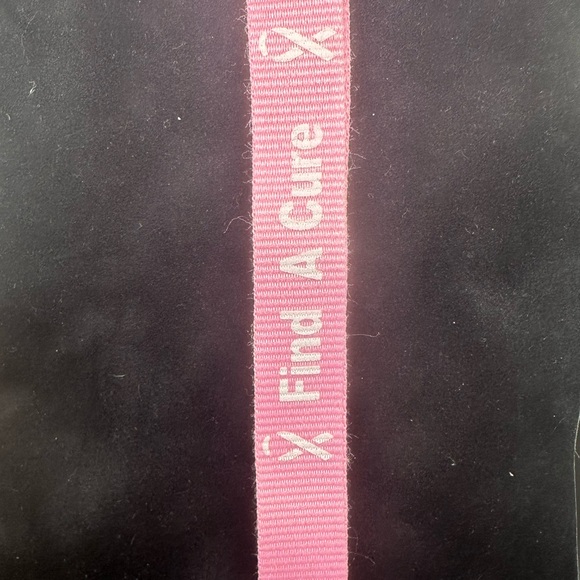 TWO Breast Cancer Awareness Grosgrain Ribbon Lanyard - PINK FIND A CURE - Picture 3 of 5